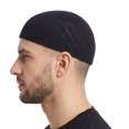 thumbnail image 5 of Slccxzc Black Knitted Mesh Skull Cap 4-Pack Lightweight Breathable Crochet Beanie Cap Adults Outdoor Daily Headwear, 5 of 7