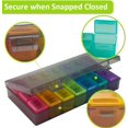 thumbnail image 3 of Woeilo Weekly Pill Organizer 3 Times A Day, Pill Holder Box, 3 of 5