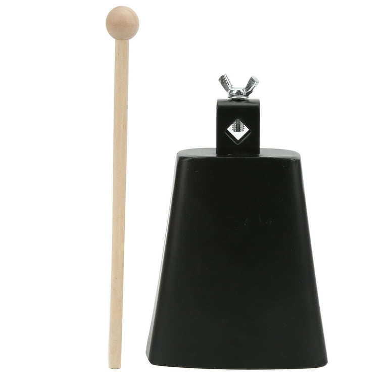 4/5inch Cowbells Cow Bell+Drumstick Metal Cow Bell Noise Maker Hand  Percussion Instrument Cowbell