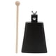 thumbnail image 1 of Campana de vaca de metal, instrumento de percusión manual, cencerro con palo para juego de batería, 5 pulgadas/12,7 cm, 1 of 14