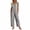 #03 Gray 【Mix, Match & Rotate: Stock Up on Daily Colors】, variant on Women's Cotton Loose Fit Jumpsuit Pants with Pockets, Mid Elastic Waist Drawstring, Solid Color Casual Fashionable, Daily Streetwear Lounge Beach Travel Romper, Womens Capri