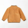 thumbnail image 5 of UQJfacai Boys Fleece Jacket Kids Color Block Full Zip Stand Collar Fall Coat Winter Warm Casual Outerwear with Pockets 2-12 Years, 5 of 6