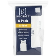 George Men’s A-Shirts, 6-Pack