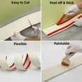 thumbnail image 6 of Wall Molding Trim & Chair Rail,Bexikou Wall Base Moulding Trim,Self-Adhesive Panel Moulding,DIY Home Decor on Cabinet Door Mirror Frame, 6.56ft, 6 of 7