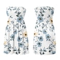 thumbnail image 6 of Summer Dresses for Women Hawaiian Printed Sleeveless Tube Dress Off Shoulder Smocked Ruffle Summer Beach Vacation Outfits, 6 of 7
