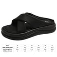 thumbnail image 2 of Sandalias entrecruzadas para mujer sandalias informales sin cordones cómodas para viajes al aire libre, 2 of 9