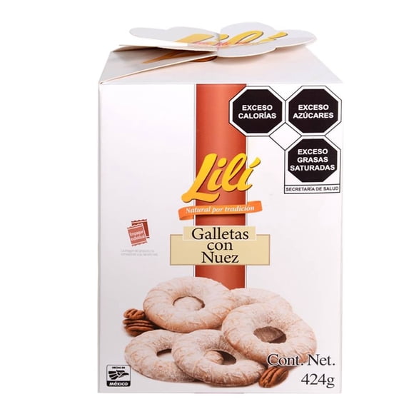 Galletas Lilí con nuez 424 g
