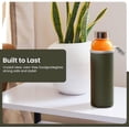 thumbnail image 2 of glass bottles with lids – 18oz glass water bottles, reusable juice bottle with lids for storing juices, reusable water bottle durable & ecofriendly set of 6 with Sleeves, 2 of 6