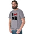 thumbnail image 4 of Maryland I Love MD Crabby State Pride Plus Size Crewneck Graphic Tee Shirt Brisco Brands 3X, 4 of 5