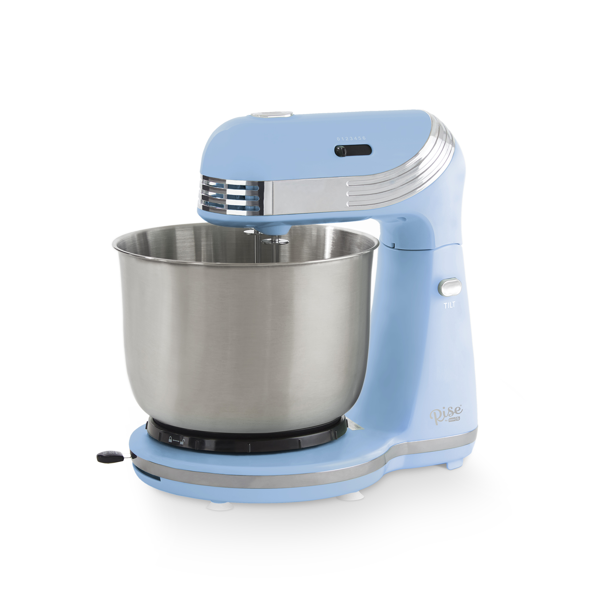 Rise by Dash Stand Mixer, 6 Speed, with Mixing Bowl, Dough Hooks