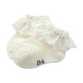 thumbnail image 1 of Diconna Baby Girls Lace Socks Solid Color Soft Ruffled Anklet for Infant Little Kids, 1 of 6