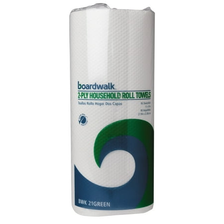 Boardwalk Boardwalk Green Household Roll Towels, 2-Ply, 11x9, 90 Sheets/Roll, 30 Rolls/Ctn