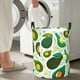 thumbnail image 5 of Fotbe Green Avocado Cesto de Ropa con Asas, Cesto Impermeable de Gran Capacidad, Bolsa de Lavado para Dormitorio, Cesto de Ropa con Ruedas y Asas-Small, 5 of 6