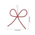 thumbnail image 3 of Christmas Bow Ornaments Christmas Metal Bow Ornaments for Christmas Tree Xmas Tree Hanging Decor, 3 of 8