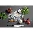 thumbnail image 4 of Old English Sheepdog Spooky Halloween Glass Cutting Board Large 12 in x 15 in, 4 of 5