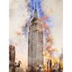thumbnail image 1 of Cuadros Decorativos Empire State Building Hilo de bordar completo Kit de punto de cruz impreso de 11 quilates (12) Wdftyju de costura negro 4 estilos, 1 of 9