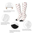 thumbnail image 6 of Daiia Sports Socks Hand Drawn Strawberry Printed Novelty Crew Socks for Men Women Knee High Socks Cotton Socks Soft & Breathable Support Unisex Socks, 6 of 9