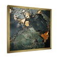thumbnail image 2 of Designart "Elegance of Golden and Green Terrazzo Marble II" Abstract Framed Wall Art Decor - Modern Green Abstract Marble Bedroom Framed Canvas Wall Art, 2 of 6