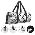 thumbnail image 3 of KLL Happy Football Duffle Bag For Men Women Sport Gym Fitness Tote Travel Training Workout Basketball Football Weekender, 3 of 6