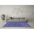 thumbnail image 3 of Ahgly Company Indoor Rectangle Medallion Blue Traditional Area Rugs, 8' x 10', 3 of 4