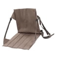 thumbnail image 3 of Foldable Seating Cushion, Triangular Fence Back Mesh Pocket Wear  Portable Chair Cushion Folding  Back Pocket Pearl Cotton Khaki Color, For Hiking Fishing, 3 of 8