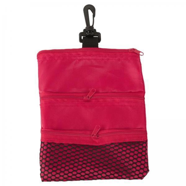 2x Bolsa de Transporte Ligera para Pelotas para Golf, 3 Bolsillos con Hebilla, Mini Riñonera para Cinturo, Soporte para Golf para Ejercicio Sunnimix Estuche para pelotas de golf