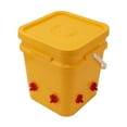thumbnail image 4 of Bebedero automático para pollos con barril portátil de 12 l, equipo para aves de corral, cubo para ganso y pato, bebedero de cuatro esquinas y tornillos negros., 4 of 14