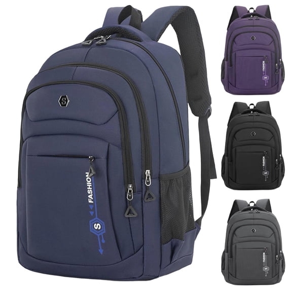 JVBTVB Unisex Travel Backpack Large Capacity Waterproof Lightweight Laptop Backpack for Women Men Durable Casual Daypack Hiking Commuter Bag 31cm Shoulder Straps Fits 15.6 Inch Laptop