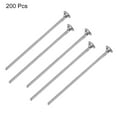 thumbnail image 3 of Uxcell 200Pcs Flat Head Pins for Jewelry Making 50mm Brass Flat Head Pins Jewelry Head Pins 20 Gauge, 3 of 5
