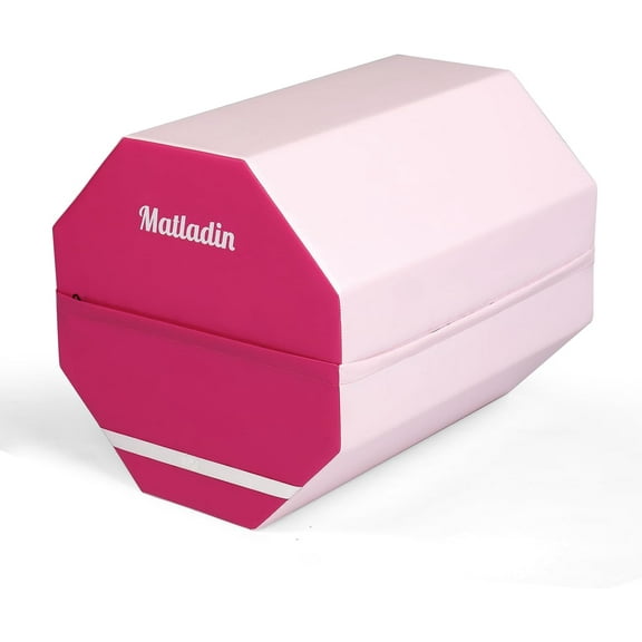 Matladin Foldable 20"x20" Gymnastics Octagon Shape Tumbling Backbend Trainer for Kids Gym, Pink