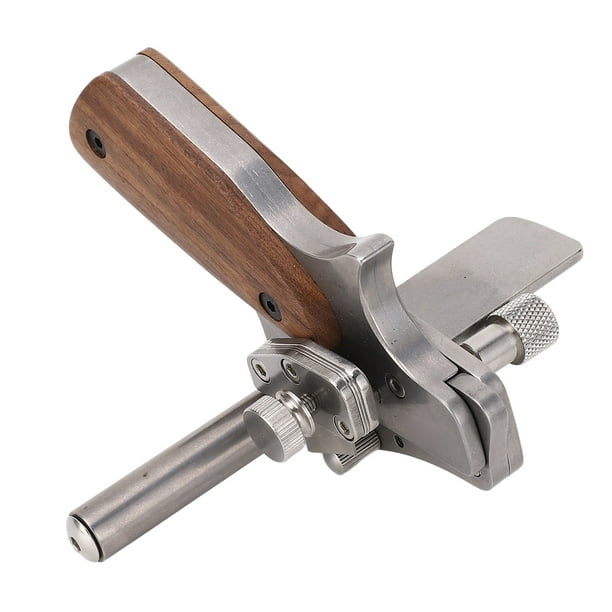 Cortador de Tiras de Cuero Manual, Metric E Imperial Scale Negro Nogal Many Cortador de Cuero Ajustable De 10-60 mm para bricolaje