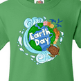 thumbnail image 4 of Inktastic Earth Day Turtle Planet with Waves and Birds Youth T-Shirt, 4 of 5