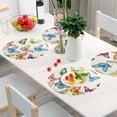 thumbnail image 6 of Ryvnso Beautiful Butterfly Round Plate Mats Dining Table Placemat Set of 4 for Holiday Decoration, 6 of 7