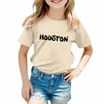 thumbnail image 1 of TZEWGL Tops For Child City Theme Printed Comfortable Crew Neck Short Sleeve Top For Newborns size 5-6T, 1 of 4