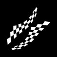 thumbnail image 1 of Car Stickers,2 pcs Checkerboard Graphics Racing Stickers Personalized Car Sticker DIY Decal Sticker for Car Body Side Skirt 120 * 30CM, 1 of 5