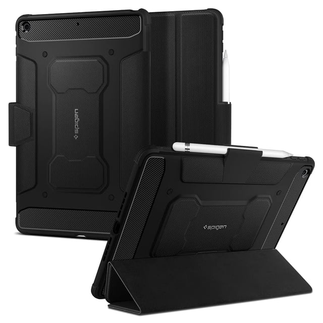 Funda Spigen Rugged Armor Pro para iPad 10.2 con soporte para lápices