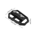 thumbnail image 6 of BESTYASH 2-Pack Black Aluminum Alloy Motorcycle Foot Pegs with High Strength Material and Stylish Design, 6 of 8