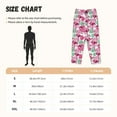 thumbnail image 3 of Pofeuu Flamingo Print Women's Fashion Pajama Pants with Pockets Comfy Drawstring Sleep Lounge Bottoms-Small, 3 of 6