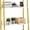 Gold 4-Tier, variant on HarmonyStrings 4/5 Tier Ladder Bookshelf,  Free Standing Shelf, Bookcase Shelf Storage Rack Organizer, Industrial Book Shelves for Home Office, Living Room, Kitchen, Wooden Shelves-Dark Grey 5-Tier