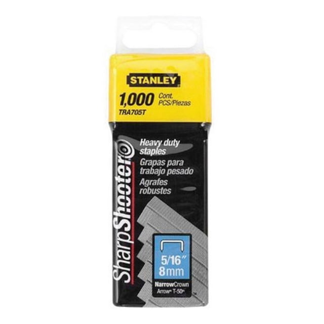 Grapas para Trabajo Pesado 1,000 Piezas STANLEY TRA705T 5/16 pulgadas