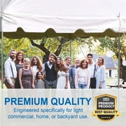 Party Tents Direct Weekender Pole Tent Party Canopy, 15x15 White