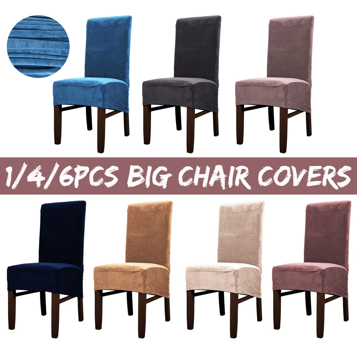 Dining Chair Cover Stool Seat Covers, Extra Large Dining Chair Slipcovers