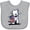 AC-Heather Grey, variant on Inktastic US Flag Westie Boys or Girls Baby Bib
