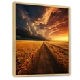 thumbnail image 2 of Designart "Golden landscapesa Mesmerizing Landscape" Landscape & Nature Floater Framed Canvas Wall Art, 2 of 7