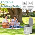 thumbnail image 3 of Luniquz Portable Toilet for Camping, Portable Potty for Adults, Porta Potty Travel Toilet Commode Bucket Toilet for Camping, Car, Travel, Outdoor, Hiking, Trips, Tent, Beach, Gray, 3 of 9