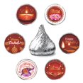 thumbnail image 1 of Etiquetas adhesivas PHOHUI Happy Diwali Kiss para chocolate, 150 unidades, 1 of 5