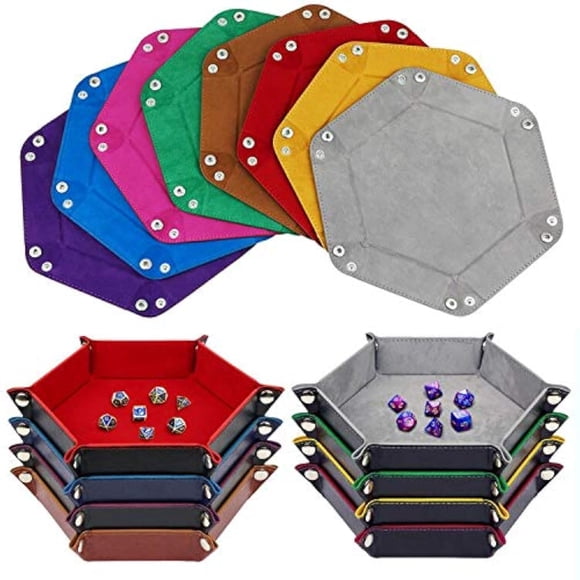 Bandeja para dados K.T. Fancy, plegable, D&D, 8 piezas