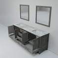 thumbnail image 6 of Lexora Home Jacques 80" Carrara Marble Top Double Vanity in Distressed Gray, 6 of 9