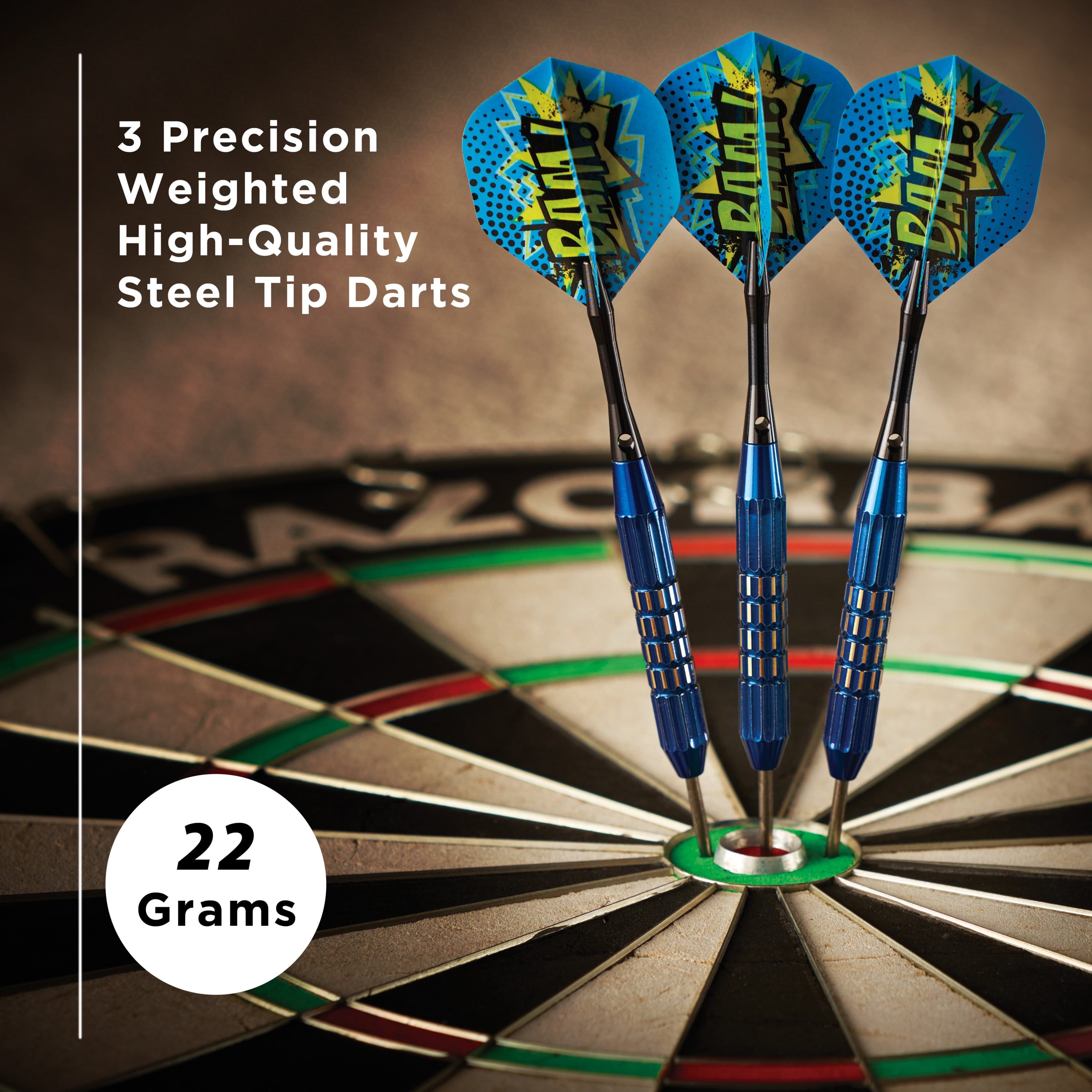 Viper Comix Steel Tip Dart Set, Blue, 22 Grams