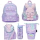 thumbnail image 2 of Mochila escolar australiana auténtica de Smiggle, morada, con diseño de conejo ángel, tamaño mediano, para niños, con taza de agua, estuche retráctil para bolígrafos, regalo para estudiantes, 2 of 4